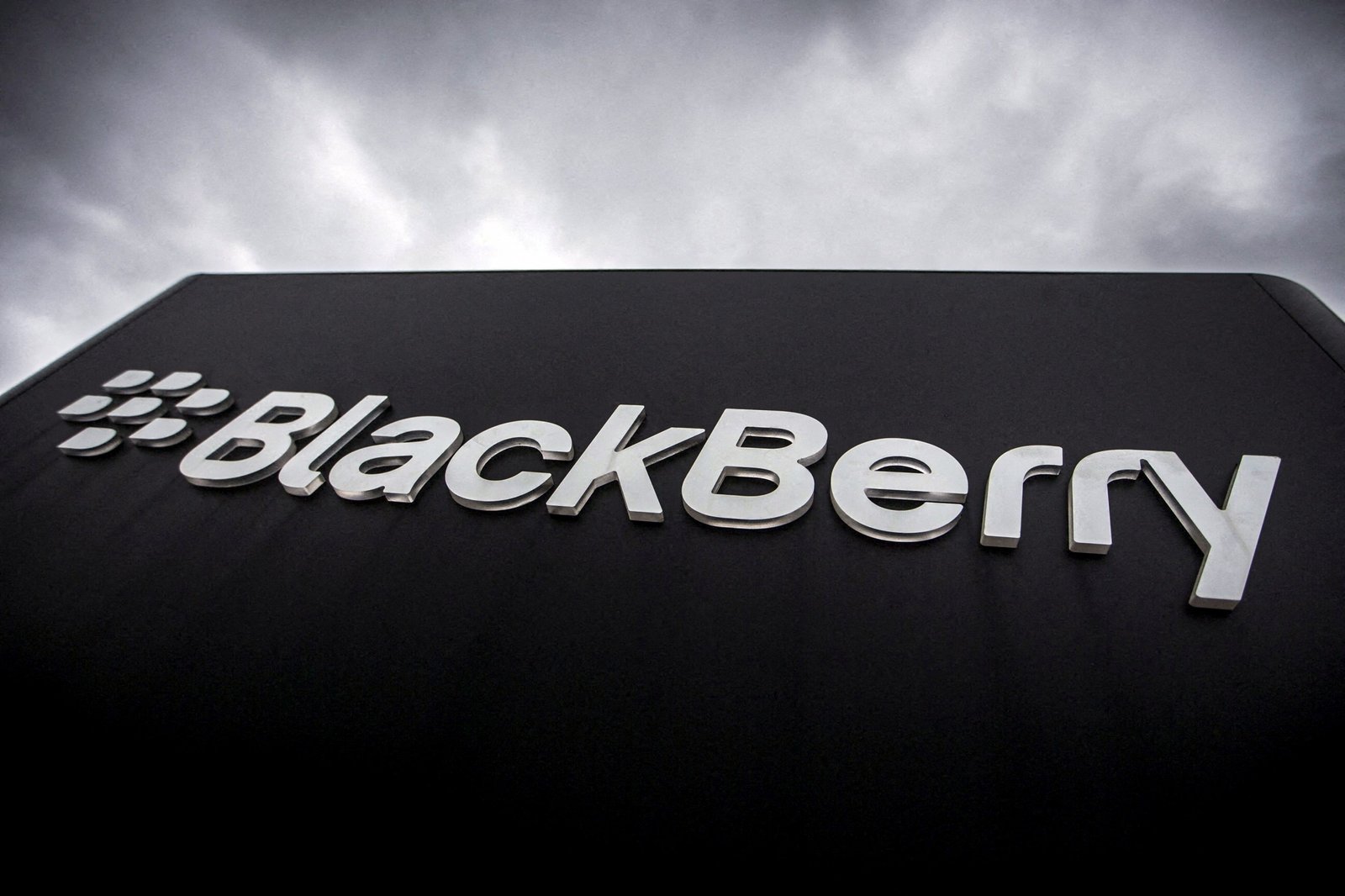 FILE PHOTO: FILE PHOTO: A Blackberry sign is seen in front of their offices on the day of their annual general meeting for shareholders in Waterloo